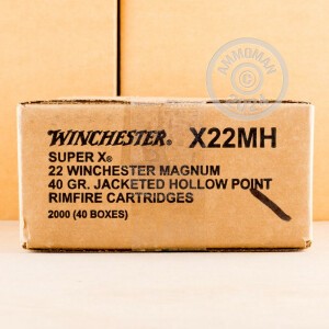 Image of 22 WMR WINCHESTER SUPER-X 40 GRAIN JHP (50 ROUNDS)