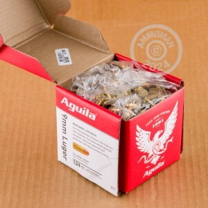 Image of 9MM AGUILA 124 GRAIN FMJ (300 ROUNDS)