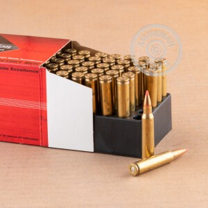 Image detailing the brass case on the Black Hills Ammunition ammunition.
