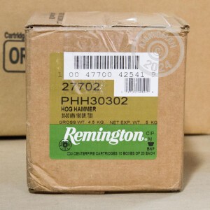 Image of the 30-30 WINCHESTER REMINGTON HOG HAMMER TSX 150 GRAIN HP (20 ROUNDS) available at AmmoMan.com.
