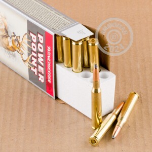 Photo detailing the 270 WIN WINCHESTER POWER-POINT 150 GRAIN SP (200 ROUNDS) for sale at AmmoMan.com.