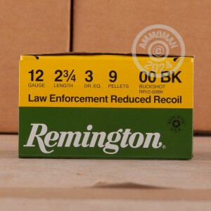 Image of 12 GAUGE REMINGTON LOW RECOIL 2-3/4" 00 BUCK (25 ROUNDS)