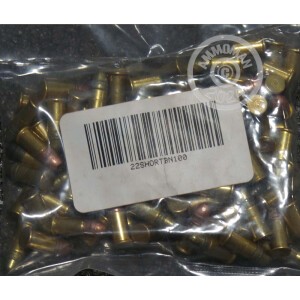 Photograph of 22 Short ammo with Unknown ideal for training at the range.