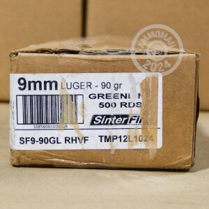 An image of 9mm Luger ammo made by SinterFire at AmmoMan.com.