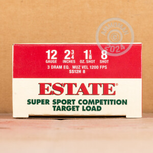 Photograph of Estate Cartridge 12 Gauge #8 shot for sale at AmmoMan.com