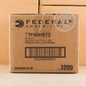 Image of .45 ACP FEDERAL PREMIUM 230 GRAIN JHP HST (50 ROUNDS)