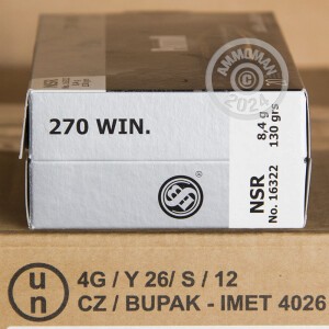 Image of the 270 WIN SELLIER & BELLOT 130 GRAIN NOSLER PARTITION (20 ROUNDS) available at AmmoMan.com.
