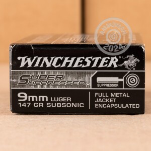 Image of 9MM WINCHESTER SUPER SUPPRESSED 147 GRAIN FMJ ENCAPSULATED (500 ROUNDS)