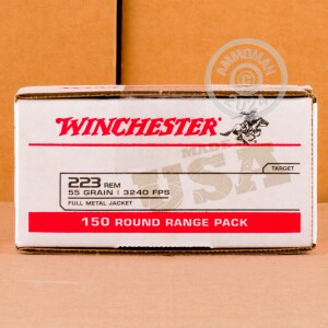 223 Rem - Winchester USA 55 Grain FMJ 600rd Case