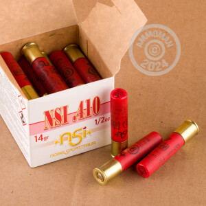 Picture of 2-1/2" 410 Bore ammo made by NobelSport in-stock now at AmmoMan.com.