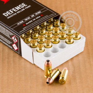 Image of the 40 S&W WINCHESTER USA 180 GRAIN JHP (50 ROUNDS) available at AmmoMan.com.