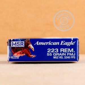Photo of 223 Remington FMJ ammo by Federal for sale.