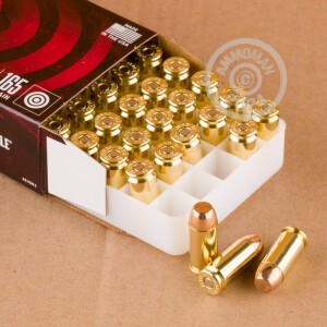 Photo detailing the .40 S&W FEDERAL AMERICAN EAGLE 165 GRAIN FMJ (50 ROUNDS) for sale at AmmoMan.com.