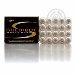 Photo detailing the 40 S&W SPEER GOLD DOT 155 GRAIN JHP (20 ROUNDS) for sale at AmmoMan.com.