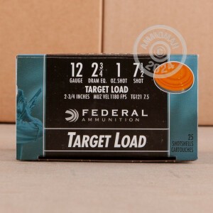 Photo detailing the 12 GAUGE FEDERAL TOP GUN 2-3/4" #7.5 SHOT (250 ROUNDS) for sale at AmmoMan.com.