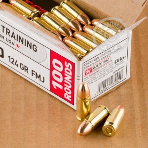 A photo of a box of Winchester ammo in 9mm Luger.