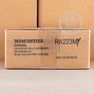 An image of 223 Remington ammo made by Winchester at AmmoMan.com.