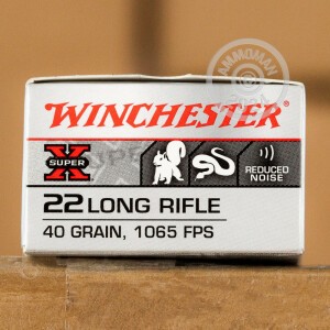 Image of the 22 LR - 40 Grain Subsonic LHP - Winchester Super-X - 50 Rounds available at AmmoMan.com.