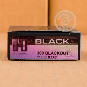 Image of Hornady 300 AAC Blackout rifle ammunition.