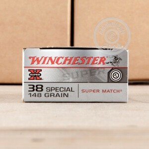 Photograph showing detail of 38 SPECIAL WINCHESTER SUPER-X 148 GRAIN WADCUTTER (500 ROUNDS)