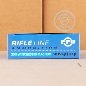 Photo of 300 Winchester Magnum soft point ammo by Prvi Partizan for sale.