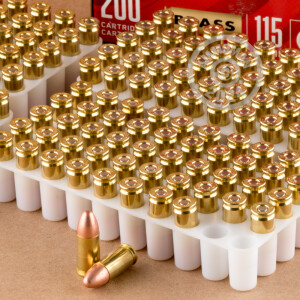 Image of the 9MM FEDERAL CHAMPION TRAINING 115 GRAIN FMJ (1000 ROUNDS) available at AmmoMan.com.
