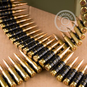 Photograph showing detail of 7.62X51 SELLIER & BELLOT 147 GRAIN FMJ M80 LINKED (500 ROUNDS)