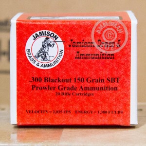 Image of Jamison Ammunition 300 AAC Blackout rifle ammunition.