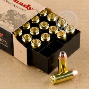 Image of 10mm ammo by Hornady that's ideal for home protection.