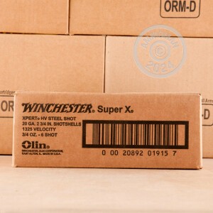 Image of 20 GAUGE WINCHESTER XPERT HIGH VELOCITY 2-3/4" 3/4 OZ. #6 STEEL (100 ROUNDS)