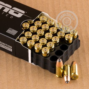 A photograph of 1000 rounds of 124 grain 9mm Luger ammo with a JHP bullet for sale.