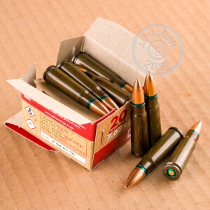 A photograph of 1000 rounds of 122 grain 7.62 x 39 ammo with a FMJ bullet for sale.