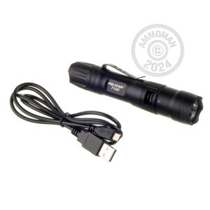 Photo detailing the PELICAN 7100 FLASHLIGHT - 5.12" for sale at AmmoMan.com.
