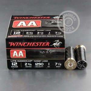 Photograph showing detail of 12 GAUGE WINCHESTER AA 2-3/4" 1 OZ. #7.5 SHOT (250 ROUNDS)