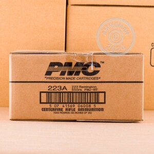 An image of 223 Remington ammo made by PMC at AmmoMan.com.