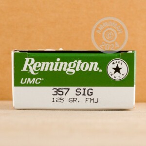 Image of the 357 SIG REMINGTON UMC 125 GRAIN MC (50 ROUNDS) available at AmmoMan.com.