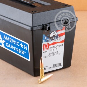 Image of Hornady 300 AAC Blackout rifle ammunition.