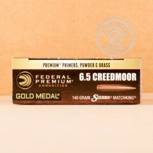 Photo of 6.5MM CREEDMOOR Hollow-Point Boat Tail (HP-BT) ammo by Federal for sale.