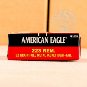 Image of 223 Remington ammo by Federal that's ideal for training at the range.