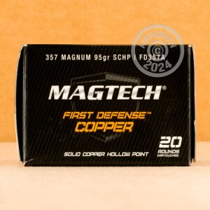 Image of the .357 MAGNUM MAGTECH FIRST DEFENSE 95 GRAIN SCHP (20 ROUNDS) available at AmmoMan.com.