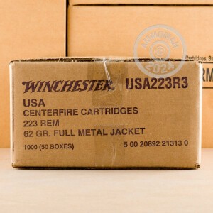 An image of 223 Remington ammo made by Winchester at AmmoMan.com.