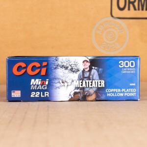  .22 Long Rifle ammo with copper plated hollow point bullets for sale at AmmoMan.com.