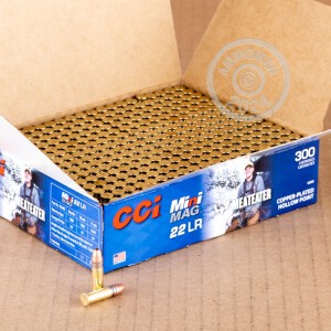 Image of bulk .22 Long Rifle ammo by CCI that's ideal for hunting varmint sized game, training at the range.