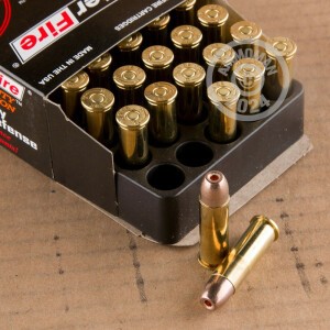 Image of SinterFire 38 Special pistol ammunition.