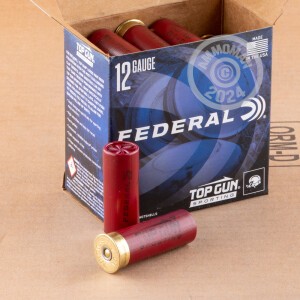 Image of the 12 GAUGE FEDERAL TOP GUN 2-3/4" 1 OZ. #8 SHOT (250 ROUNDS) available at AmmoMan.com.