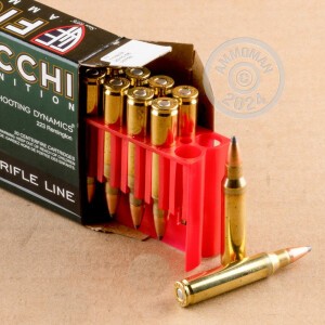 Image of Fiocchi 223 Remington rifle ammunition.