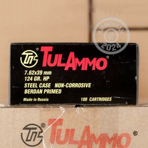 Image of 7.62x39MM TULA CARTRIDGE WORKS 124 GRAIN HP (100 ROUNDS)