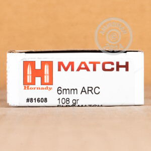 Image of 6mm ARC rifle ammunition at AmmoMan.com.