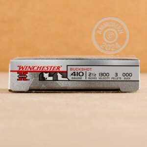 Photo detailing the 410 BORE WINCHESTER SUPER-X 2-1/2" 000 BUCKSHOT (250 ROUNDS) for sale at AmmoMan.com.