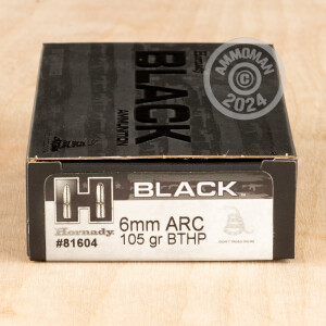 Photo of 6mm ARC Hollow-Point Boat Tail (HP-BT) ammo by Hornady for sale.